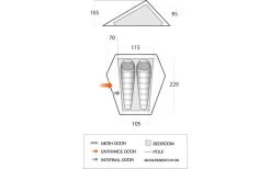 Vango Heddon 100 Leichtzelt 1 Person 5 Vango Heddon 100 Leichtzelt 1 Person -Camping Abenteuer Verkauf 488976 3421352