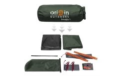 Origin Outdoors Snugly Kuppelzelt 1 Person -Camping Abenteuer Verkauf 528651 3493432