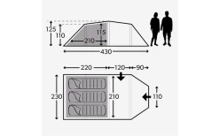 Kampa Mersea 3 Campingzelt Mit Stangen Für 3 Personen 430 X 230 X 125 Cm 5 Kampa Mersea 3 Campingzelt Mit Stangen Für 3 Personen 430 X 230 X 125 Cm -Camping Abenteuer Verkauf 601015 4392247