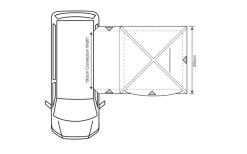 Outdoor Revolution Cayman Midi Air Vorzelt Low 180 Bis 210 Cm -Camping Abenteuer Verkauf 633247 4431471