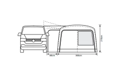 Outdoor Revolution Cayman Combo Air Vorzelt Low 180 Bis 210 Cm -Camping Abenteuer Verkauf 636907 4332467