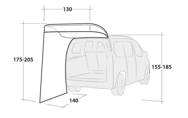 Outwell Seitenwand Upcrest 6 Outwell Seitenwand Upcrest – Bild 4