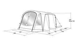 Outwell Nevada 4PE Tunnelzelt -Camping Abenteuer Verkauf 691712 4857899