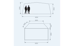 Dometic Club Deluxe AIR Pro DA Aufblasbares Freistehendes Vorzelt Breite 2,6 M -Camping Abenteuer Verkauf 707831 4789859