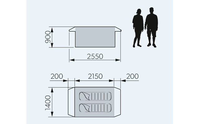 Dometic Pico FTC 2X2 TC Aufblasbares Campingzelt Für Zwei Personen 3 Dometic Pico FTC 2X2 TC Aufblasbares Campingzelt Für Zwei Personen
