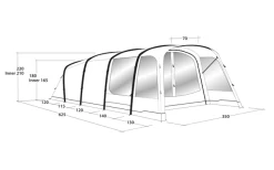 Outwell Avondale 5PA Tunnelzelt 8 Outwell Avondale 5PA Tunnelzelt -Camping Abenteuer Verkauf 737546 4971980