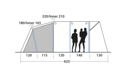 Outwell Avondale 5PA Tunnelzelt 9 Outwell Avondale 5PA Tunnelzelt -Camping Abenteuer Verkauf 737549 4971986
