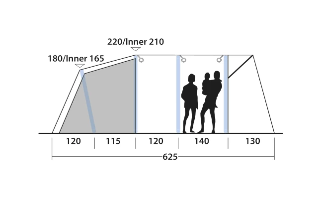 Outwell Avondale 5PA Tunnelzelt 6 Outwell Avondale 5PA Tunnelzelt – Bild 4