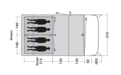Outwell Avondale 4PA Tunnelzelt 13 Outwell Avondale 4PA Tunnelzelt -Camping Abenteuer Verkauf 748517 5009087