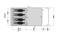 Outwell Greenwood 4 Tunnelzelt -Camping Abenteuer Verkauf 748523 5009078