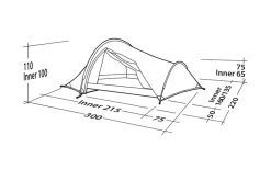 Robens Challenger 3XE Tunnelzelt Grün -Camping Abenteuer Verkauf 771890 5131130