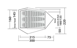 Robens Challenger 3XE Tunnelzelt Grün -Camping Abenteuer Verkauf 771893 5131136