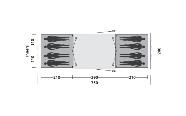 Easy Camp Huntsville Twin 800 Tunnelzelt Für 8 Personen 9 Easy Camp Huntsville Twin 800 Tunnelzelt Für 8 Personen – Bild 7