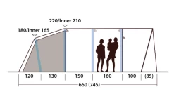 Outwell Hayward Lake 6ATC Aufblasbares Tunnelzelt 6 Personen 15 Outwell Hayward Lake 6ATC Aufblasbares Tunnelzelt 6 Personen -Camping Abenteuer Verkauf 789692 5207240