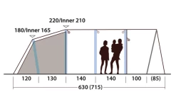 Outwell Hayward Lake 5ATC Aufblasbares Tunnelzelt 5 Personen 15 Outwell Hayward Lake 5ATC Aufblasbares Tunnelzelt 5 Personen -Camping Abenteuer Verkauf 789713 5206553