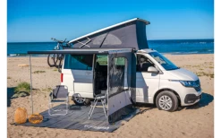 Fiamma F45s 260 Markise Für Rechtslenker VW T5/T6 Multivan/Transporter Tuchfarbe Royal Grey 260 Cm Gehäusefarbe Deep Black -Camping Abenteuer Verkauf 814982 5295278 1